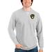 Men's Antigua Heathered Gray Milwaukee Brewers Reward Crewneck Pullover Sweatshirt