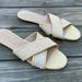 J. Crew Shoes | J. Crew Women Sandal Flat Shoes Sparkling Man Made Upper Gold Tone Size 10 | Color: Gold | Size: 10