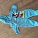 Disney One Pieces | Disney Mickey Mouse Flannel One Piece 0 To 3 Months | Color: Blue | Size: 0-3mb