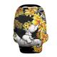 ZFRXIGN Elephant Sunflower Baby Car Seat Cover Nursing Breathable Scarf Carseat Canopy Multi-Use Cover Ups for Stroller High Chair Shopping Cart Gifts Cute