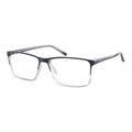 ProEyes Leo, Progressive Multifocal Reading Glasses, Zero Magnification on Top Lens, Anti Blue Light Resin Lens (Black, 1.50 x)