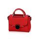 NICOLE & DORIS Women Small Crossbody Shoulder Bag,Trendy Soft Leather Saddle Bags Flip Square Bag Lovely Slant Bag for Girls Red Wine