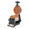 CRUX Double Rotating Belgian Waffle Maker with Nonstick Plates, Stainless Steel Housing & Browning Control