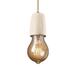 Justice Design Group Euro Classics 2 Inch Mini Pendant - CER-6021-CRB-DBRZ-WTCD