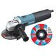 Pack meuleuse 9565CR 1400 W 125 mm + 50 disques Hanger AS 46 T Inox - MAKITA - PROMOPACK2