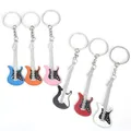 Porte-clés guitare créative pendentif Instrument de musique porte-clés matériel en métal pendentif
