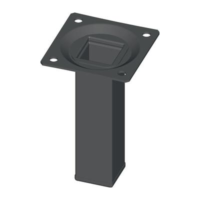 Element System - 11101-00056 Möbelfuß schwarz ral 9005 25 x 25 mm Höhe 700 mm Ansc Image