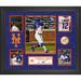 Francisco Lindor New York Mets Unsigned Framed 5-Photo Collage with a Piece of Game-Used Ball