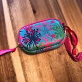 Lilly Pulitzer Bags | Lilly Pulitzer Id Card Size Wristlet Underwater Starfish Print | Color: Blue/Pink | Size: Os