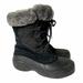 Columbia Shoes | Columbia Women's 6 Techlite Snow Boots Winter Black Faux Fur Lace Up | Color: Black/Gray | Size: 6