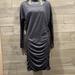 Athleta Dresses | 1121 Athleta - Long Sleeved Dress With Gathering In Skirt | Color: Black | Size: S