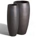 Emissary Home and Garden Indoor/Outdoor Ceramic Table Vase Ceramic in Gray/Black | 37 H x 13 W x 13 D in | Wayfair 12059MB-1