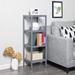 Rebrilliant Blayk 100% Bathroom Shelf Stand 4-Tier Multifunctional Storage Rack Shelving Unit 38.6 X 13 X 13 Inches in Gray | Wayfair