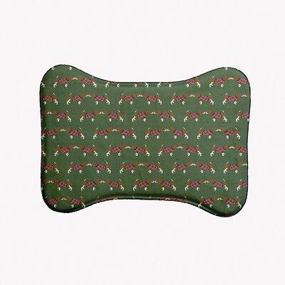 e by design Warmest Pet Feeding Placemat in Green, Size 0.5 H x 19.0 W x 14.0 D in | Wayfair PMBHAN1453GR34-S