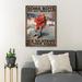 Trinx Skating Boy - Some Boys Are Just Born w/ Ice Skating Gallery Wrapped Canvas - Sport Illustration Decor Living Room Decor Canvas in Red | Wayfair