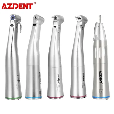 AZDENT – contre-Angle dentaire Fiber optique LED faible vitesse type E bouton poussoir mandrin