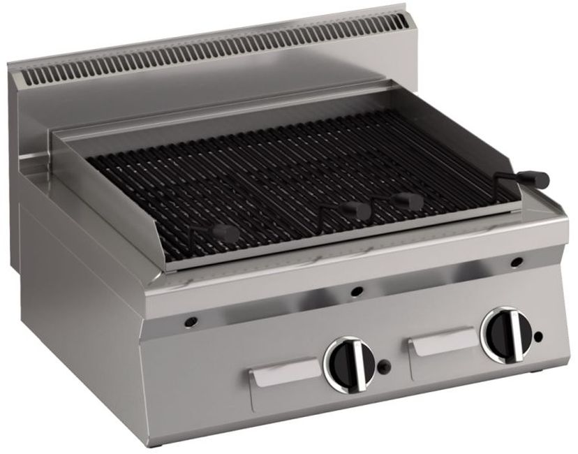 SILKO Gas Lavasteingrill 2 Heizzonen Tischgerät Image