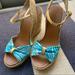 Kate Spade Shoes | Kate Spade New York Florence Broadhurst Wedges | Color: Blue/White | Size: 9.5