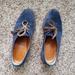 Madewell Shoes | Madewell Blue Suede Oxford Shoes 6 Tassel | Color: Blue/Tan | Size: 6