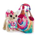 Simba 105890008 - ChiChi Love Batik Style, Plüschhund, Chihuahua, 20cm, Tasche im Batiklook, Hippie, Ethno, Festival, Plüschtier, ab 3 Jahre