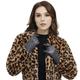 Isilila Women Luxury Italian Sheepskin Genuine Leather - Warm Touch Screen Dress Driving Gloves with Soft Cashmere Lining - Grey - Large