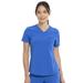 Cherokee Medical Uniforms Euphoria Chest Pocket V-Neck Top (Women's) (Size S) Royal Blue, Polyester,Rayon,Spandex