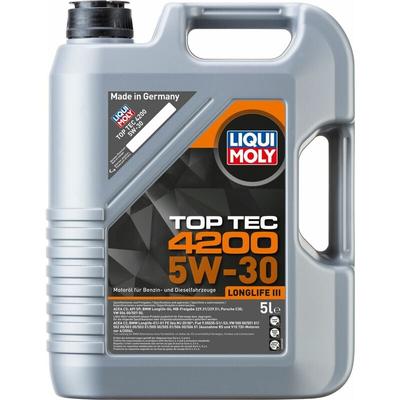 Liqui Moly - Motoröl Top Tec 4200 sae 5W-30 Longlife iii 5 l Motoröl