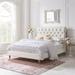 Itzayana Rolled Top Button Tufted Elegant Design Bed