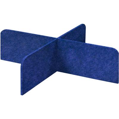 Versare SoundSorb X-Fit 48" x 12" Blue Desktop Privacy Panel 7826202