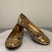 Coach Shoes | Coach Shoes | Coach Shine Flats With Gold Sequins 6b | Color: Gold | Size: 6