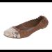 Tory Burch Shoes | Beautiful, Snake Skin Toe Tory Burch-Host Pick!! | Color: Brown/Cream | Size: 7.5