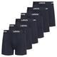 Levi's Mens Boxer Briefs, Mens Underwear, Cotton Boxer Brief for Men Pack of 6, 6 Pack Black, Medium