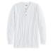 Blair Men's John Blair Everyday Jersey Knit Long-Sleeve Henley - White - 3XL
