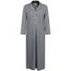 Long Sleeve Nightdress/Nightgown Women Cotton Jersey Knit Soft Full Length Notch Collar Button Front Comfy Nightwear (Dark Grey, Large)