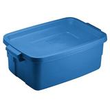 United Solutions Rubbermaid Roughneck Plastic Tote Set Plastic in Blue | 7 H x 10.63 W x 15.69 D in | Wayfair RMRT030020-6pack