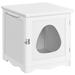 Tucker Murphy Pet™ Ahkeel Enclosed Litter Box Manufactured Wood in White/Blue | 20.5 H x 19 W x 20 D in | Wayfair C7D3CFD8797447EFBAC9F70A7E94C6A2
