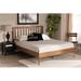 George Oliver Kanli Ash Walnut Finished Wood Platform Bed (Full) Wood in Brown | 58.1 H x 57.1 W x 78.3 D in | Wayfair