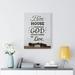 Trinx God Knows Where We Live Inspirational Verse Printed On Ready To Hang Stretched Canvas_114290 Canvas in Black | 30 H x 24 W x 1.25 D in | Wayfair