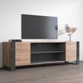 Orren Ellis Rickeisha TV Stand for TVs up to 85" Wood in Gray | 15.8 H in | Wayfair B76E5A99F91241668524661FEB16B6DC