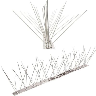 10 Meter (20 x 0,5m) Taubenspikes 5-reihig auf V2A-Flexleiste - hochwertige Lösung für Vogelabwehr