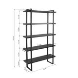 5-layer Metal Bookshelf