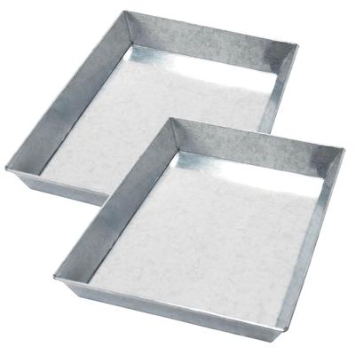 Minuteman International Set of 2 Ash Pan for 33'' Grate, 17 Inch Long, Grey