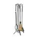 Minuteman International Rope Fireplace Set of 4 Tools, 32 Inch Tall, Graphite Finish