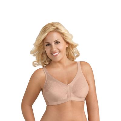 Plus Size Women's Fully®Side Shaping Lace Bra by Exquisite Form in Rose Beige (Size 36 D)