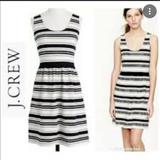 J. Crew Dresses | J. Crew Black And White Striped Dress | Color: Black/White | Size: Xs