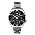San Martin 2021 Newest Tuna SBDX001 Men Automatic Watches Sapphire Crystal Mechanical SN0086G Stainless Steel Diving Wrist Watch, black, Mechanical