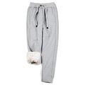 GYYlucky Womens Active Drawstring Fleece Sweatpants Sherpa Lined Athletic Workout Jogger Pants (Color : Gray, Size : S)