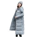 Women's Down Jacket Long Winter Jacket Women's Hooded Quilted Warm Transition Large Size Winter Long Parka Coat Long Sleeve Cotton Jacket Coat Women's Jacket Winter, blue, XL