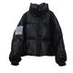 90% White Duck Down Jacket Winter Jacket Women Stand Collar Female Thick Down Coat Loose Oversized Womens Short Down Parka - black,S