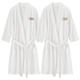 Personalized Robes for Couples His and Hers Robes Sets Waffle Monogram Bathrobe Embroidered Couples Matching Robes Set Bridal Robes for Men Women